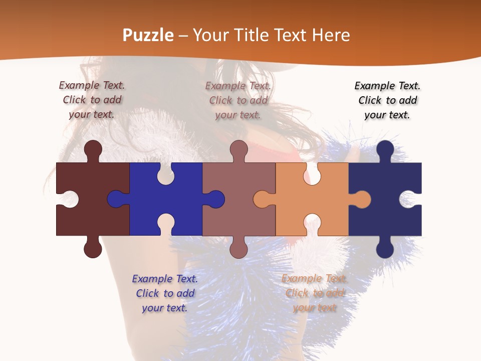 Gesture Woman Cute PowerPoint Template