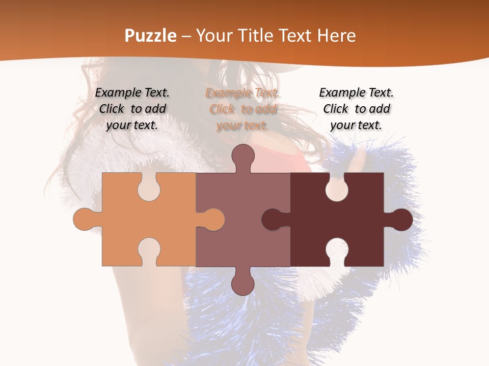 Gesture Woman Cute PowerPoint Template