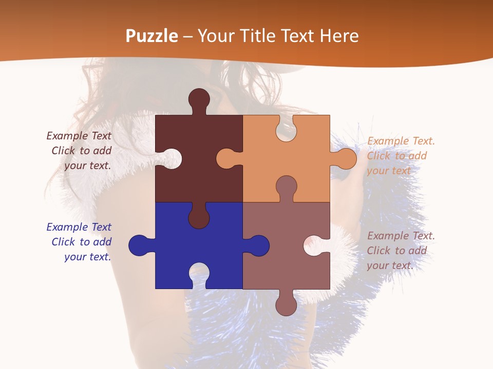 Gesture Woman Cute PowerPoint Template