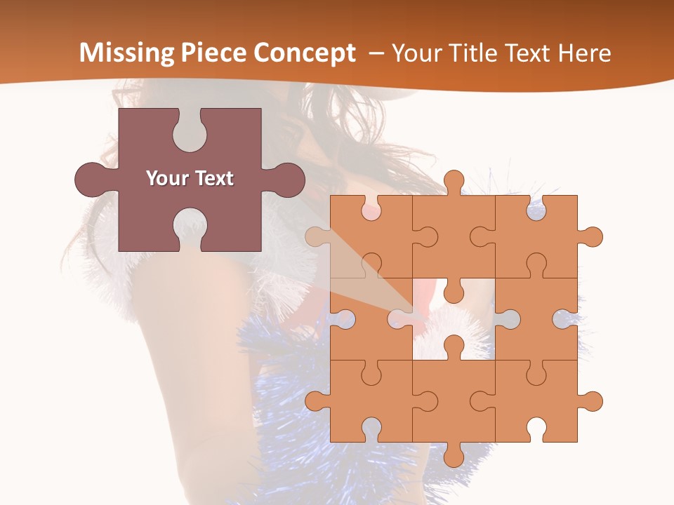 Gesture Woman Cute PowerPoint Template