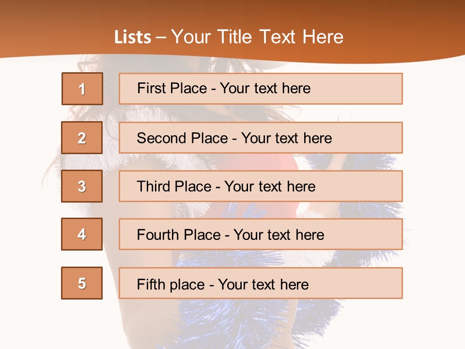 Gesture Woman Cute PowerPoint Template