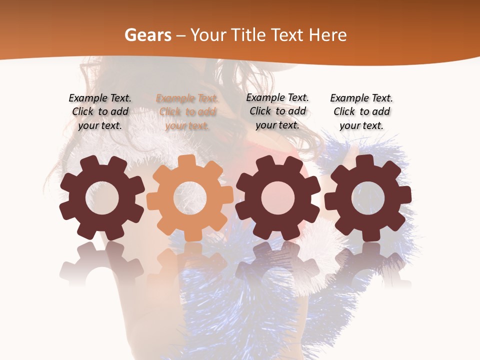 Gesture Woman Cute PowerPoint Template