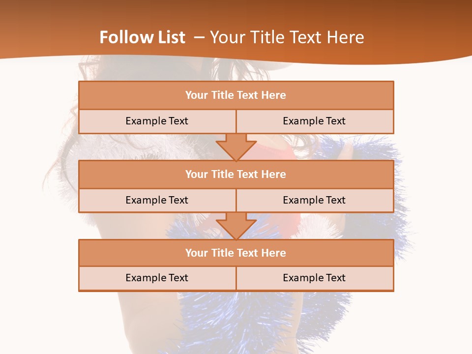 Gesture Woman Cute PowerPoint Template