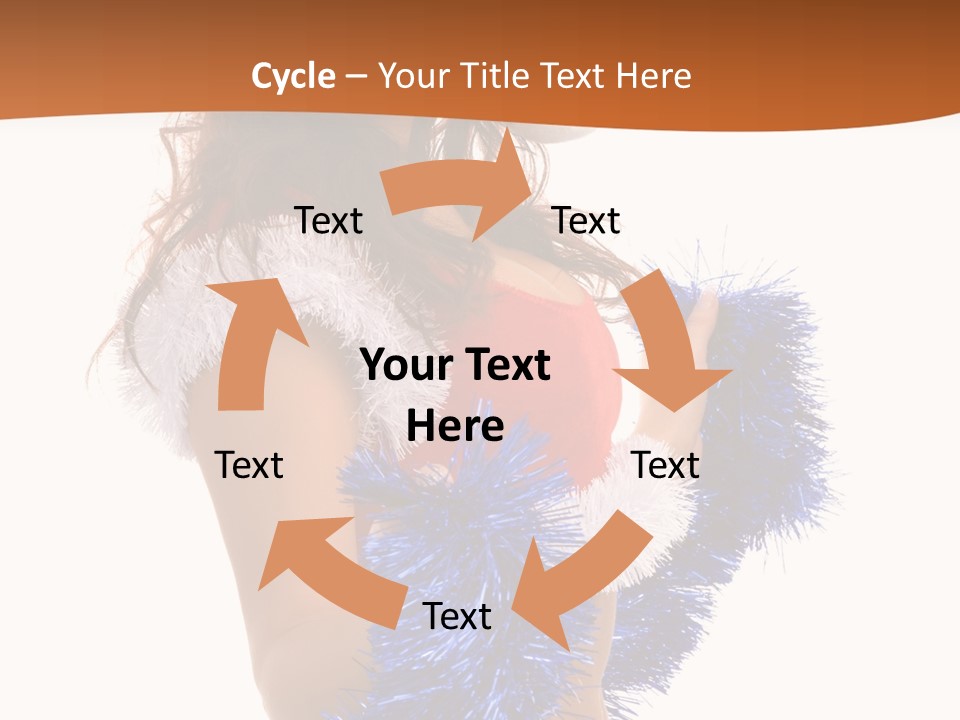 Gesture Woman Cute PowerPoint Template