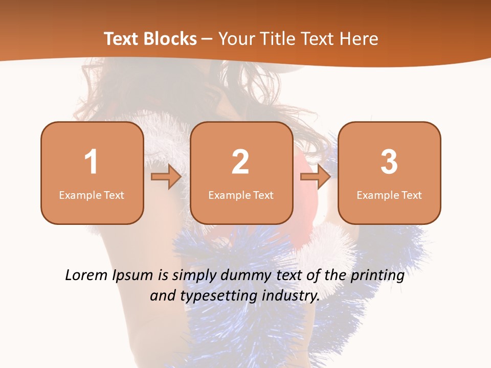 Gesture Woman Cute PowerPoint Template