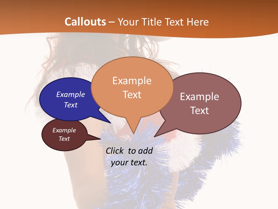 Gesture Woman Cute PowerPoint Template