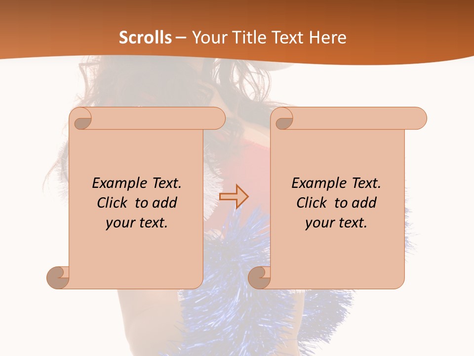 Gesture Woman Cute PowerPoint Template