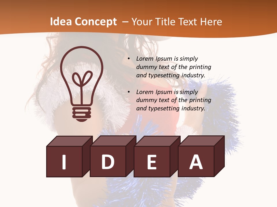 Gesture Woman Cute PowerPoint Template