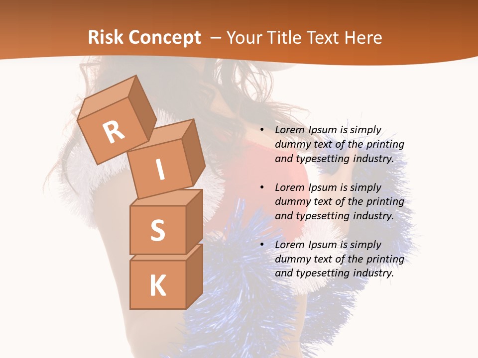 Gesture Woman Cute PowerPoint Template