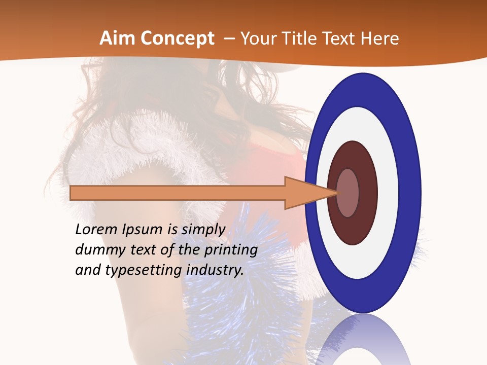 Gesture Woman Cute PowerPoint Template