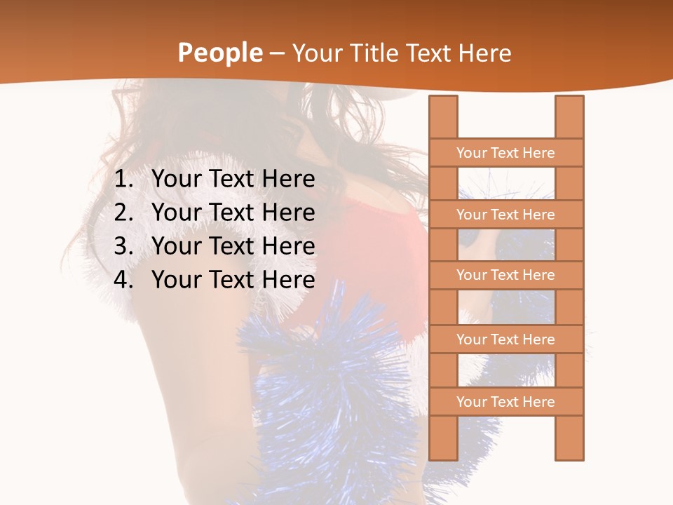 Gesture Woman Cute PowerPoint Template