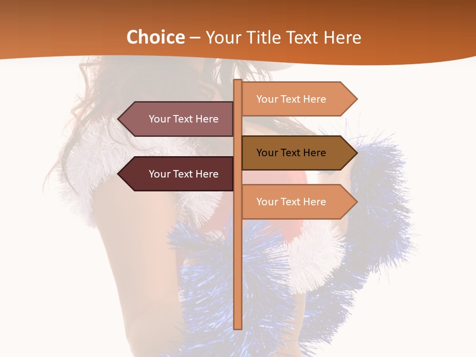 Gesture Woman Cute PowerPoint Template