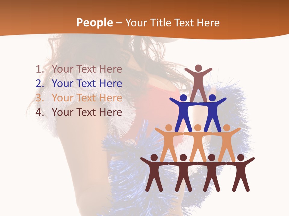 Gesture Woman Cute PowerPoint Template