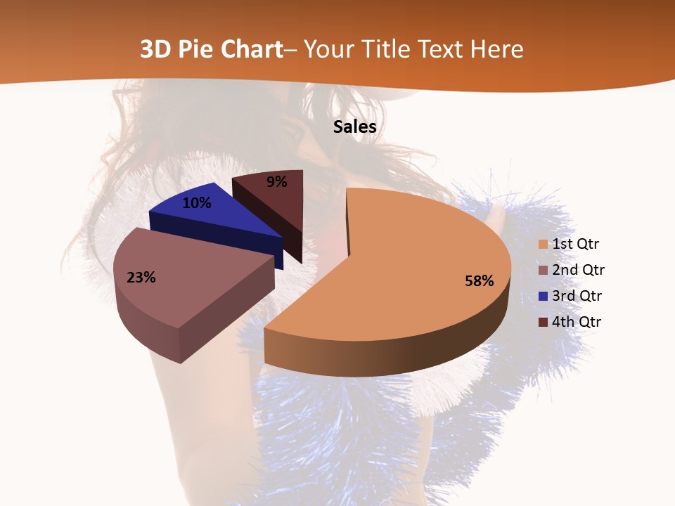 Gesture Woman Cute PowerPoint Template