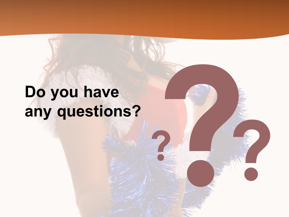 Gesture Woman Cute PowerPoint Template