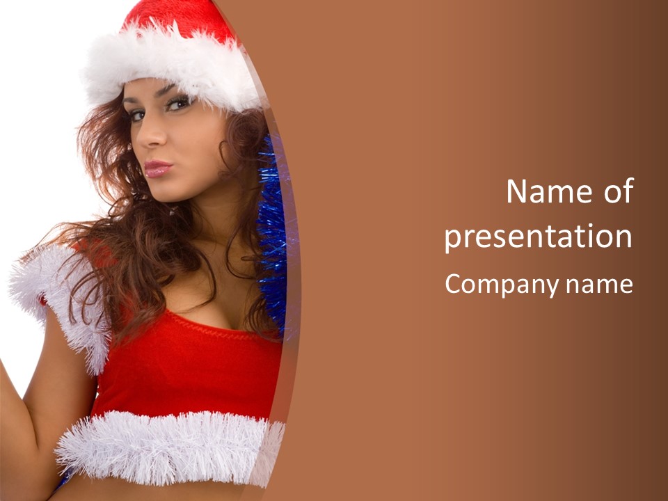 Caucasian Attractive Young PowerPoint Template