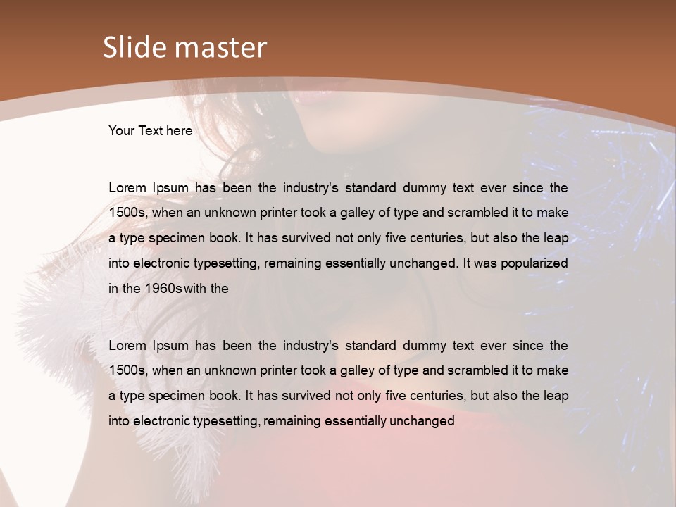 Caucasian Attractive Young PowerPoint Template