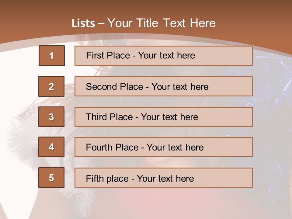 Caucasian Attractive Young PowerPoint Template