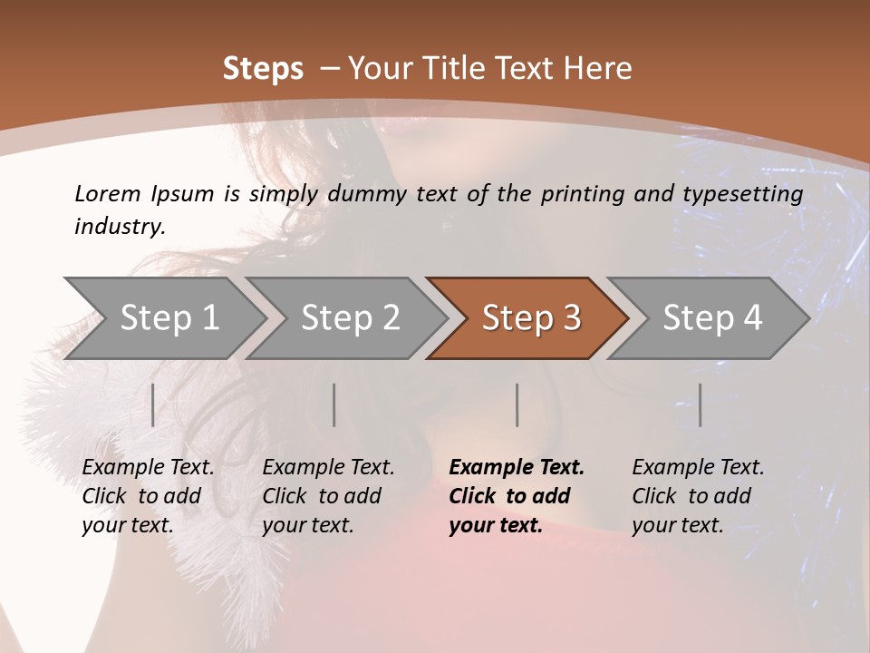 Caucasian Attractive Young PowerPoint Template