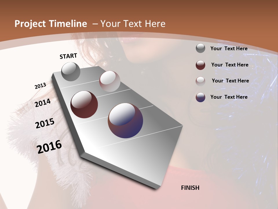 Caucasian Attractive Young PowerPoint Template