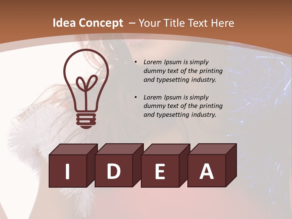 Caucasian Attractive Young PowerPoint Template