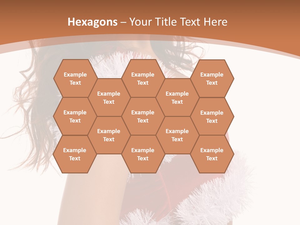 Attractive Woman Christmas PowerPoint Template