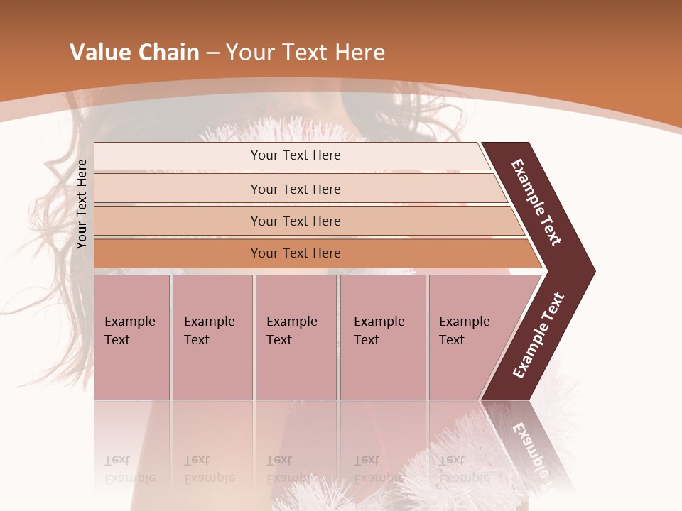 Attractive Woman Christmas PowerPoint Template