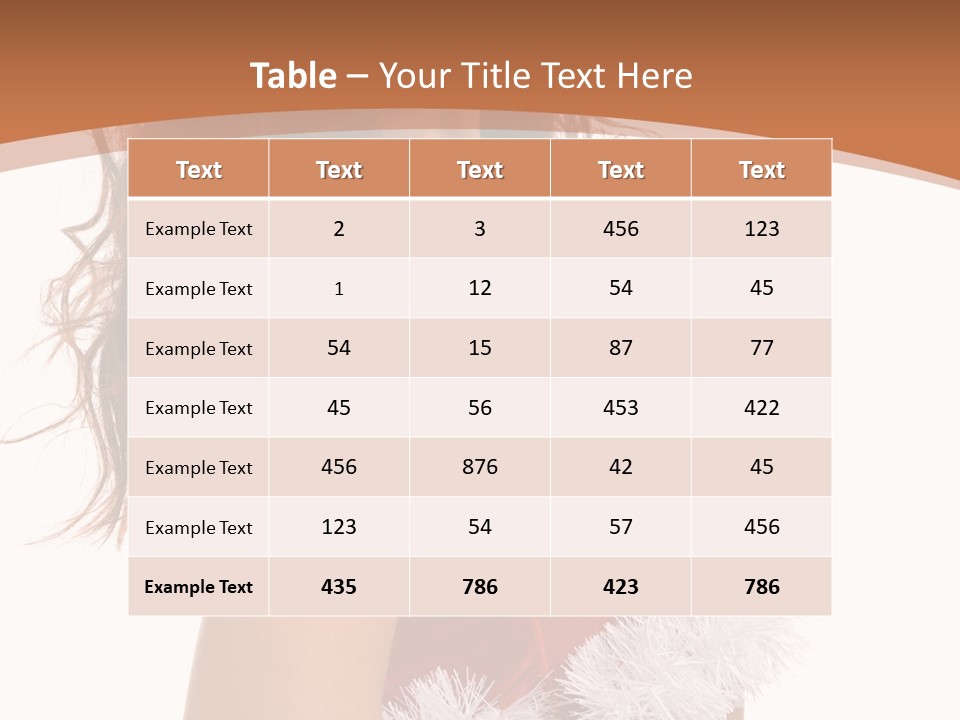 Attractive Woman Christmas PowerPoint Template