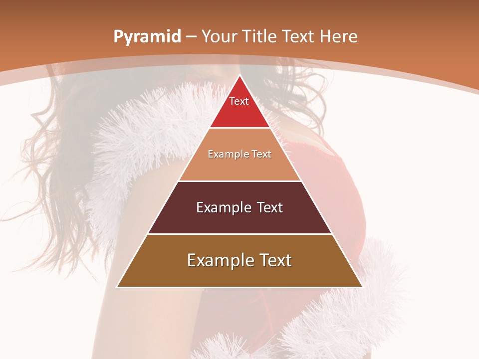 Attractive Woman Christmas PowerPoint Template