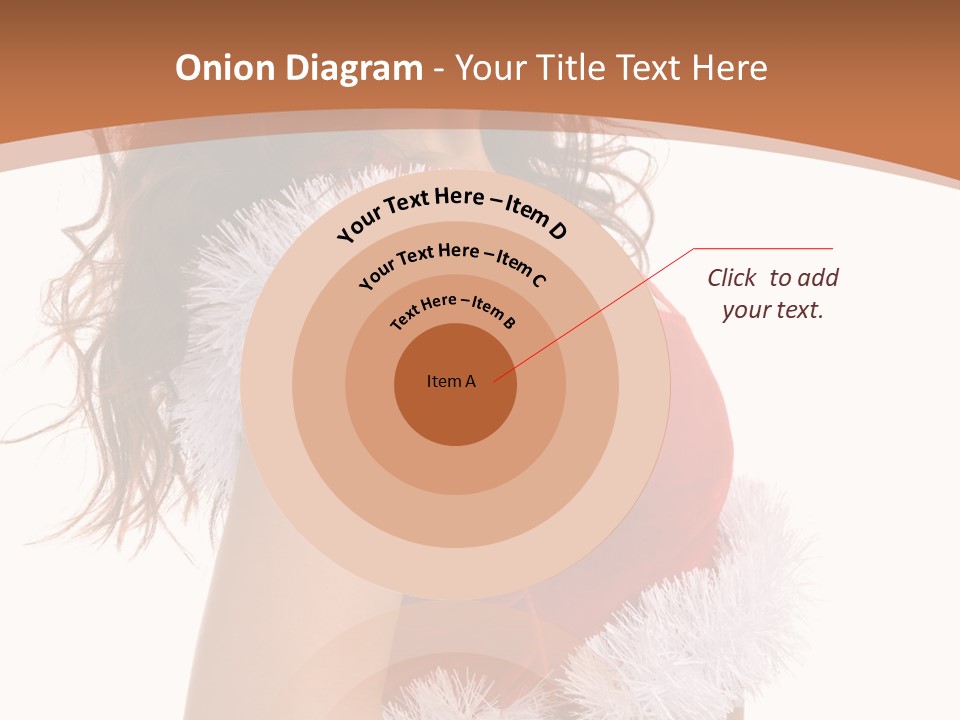 Attractive Woman Christmas PowerPoint Template