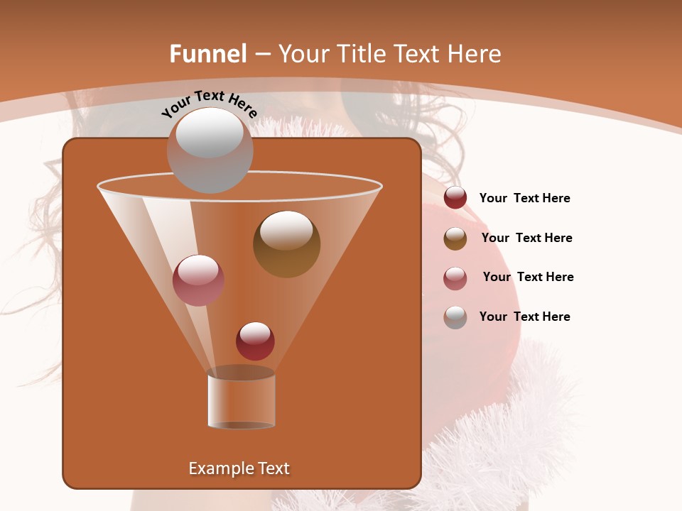 Attractive Woman Christmas PowerPoint Template