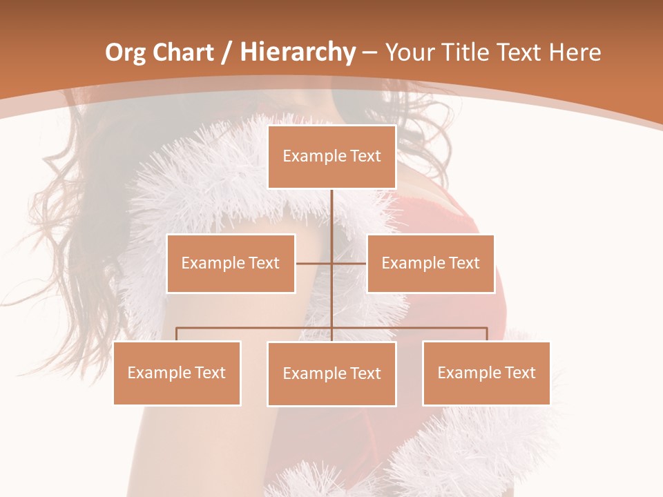 Attractive Woman Christmas PowerPoint Template