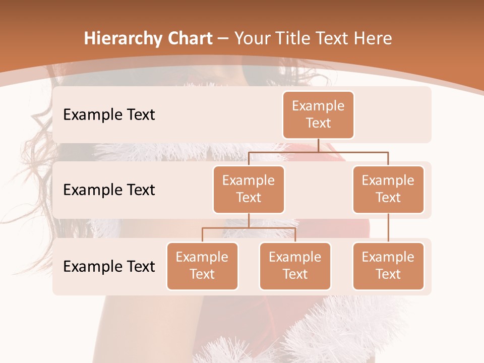 Attractive Woman Christmas PowerPoint Template