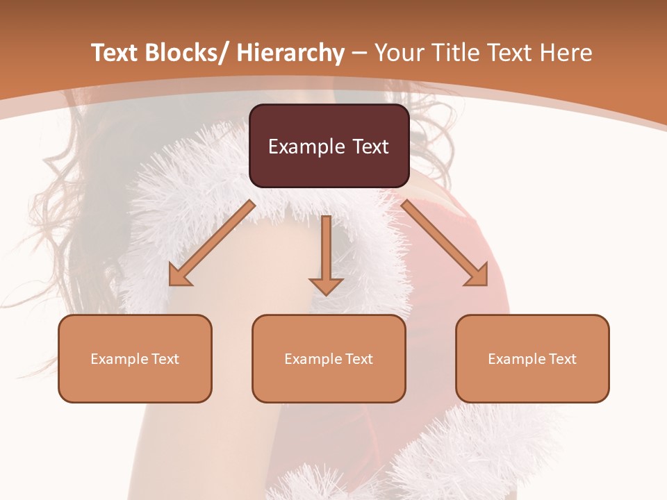 Attractive Woman Christmas PowerPoint Template