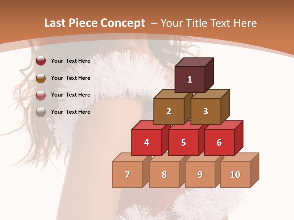 Attractive Woman Christmas PowerPoint Template