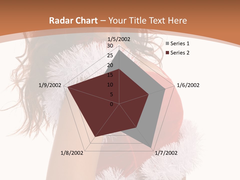 Attractive Woman Christmas PowerPoint Template