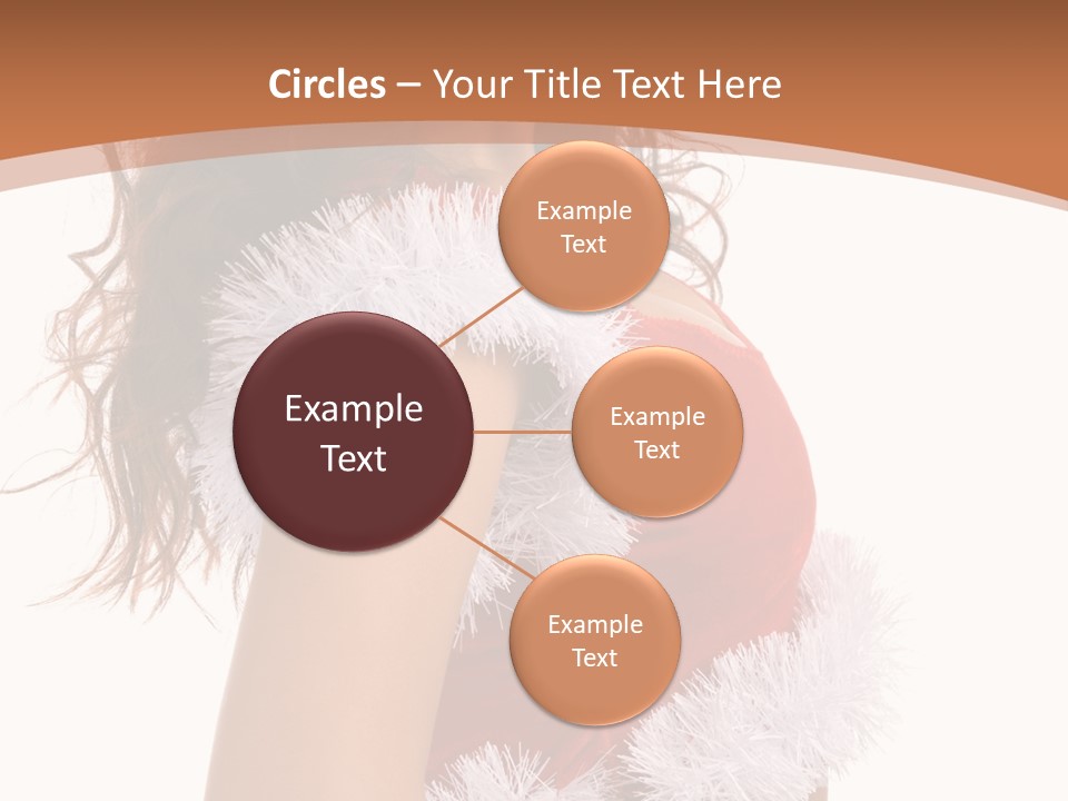 Attractive Woman Christmas PowerPoint Template