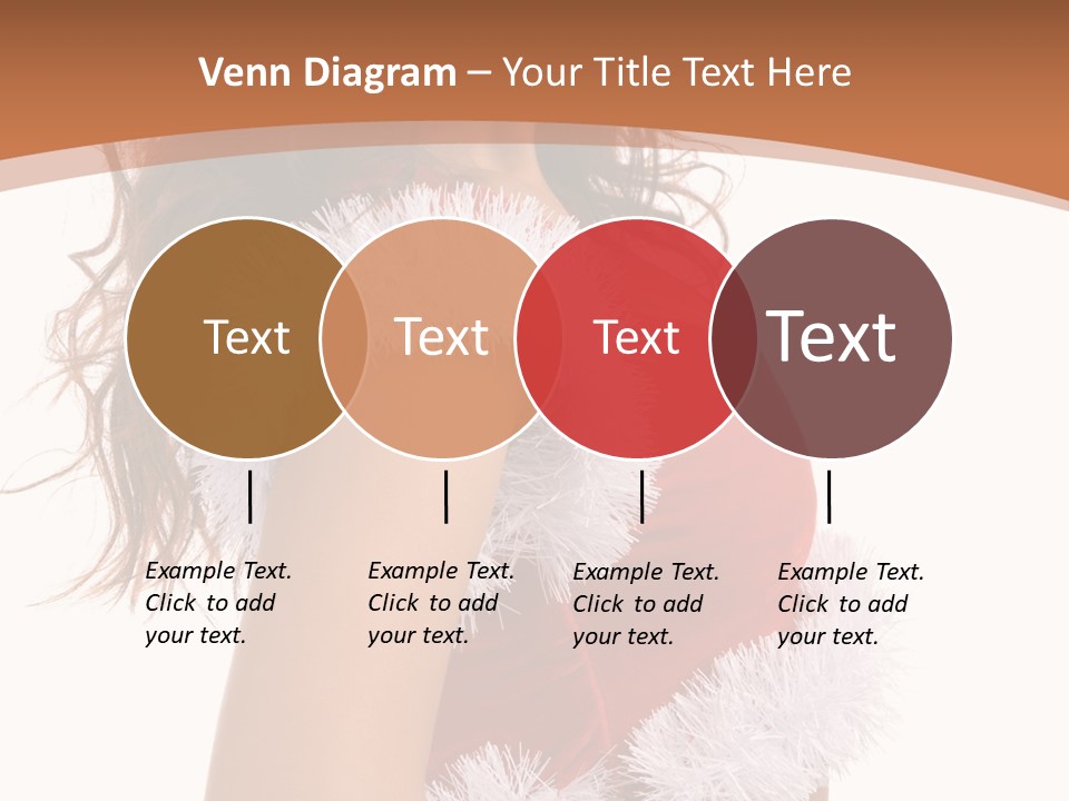 Attractive Woman Christmas PowerPoint Template