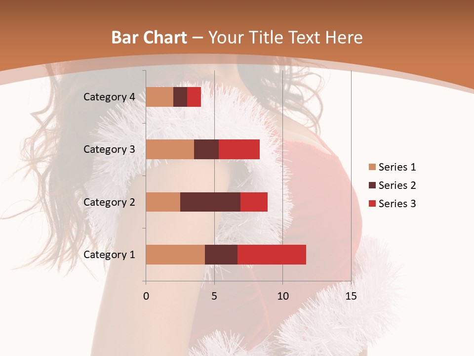 Attractive Woman Christmas PowerPoint Template
