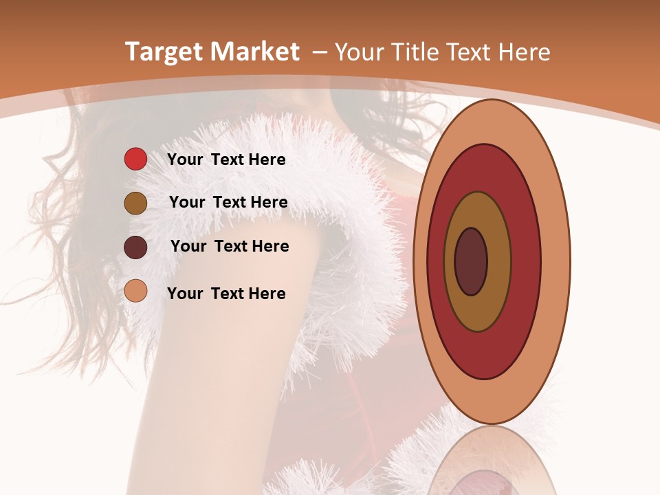 Attractive Woman Christmas PowerPoint Template
