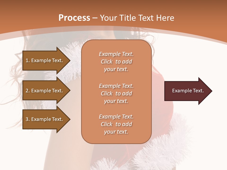 Attractive Woman Christmas PowerPoint Template