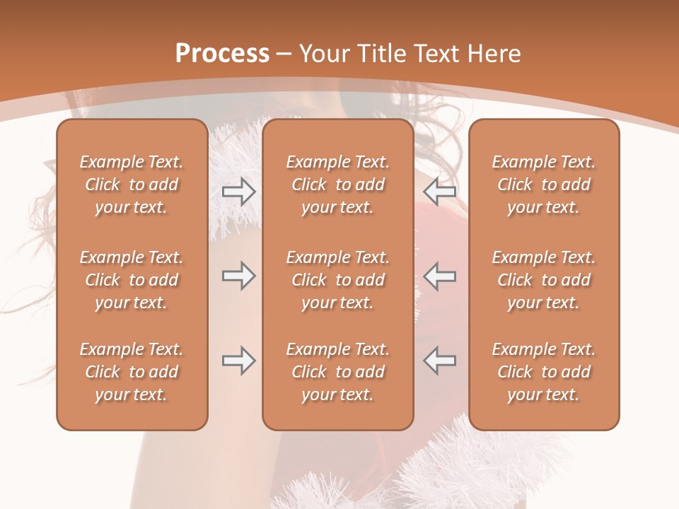 Attractive Woman Christmas PowerPoint Template