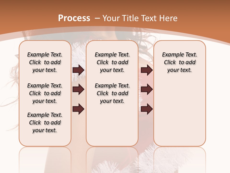 Attractive Woman Christmas PowerPoint Template
