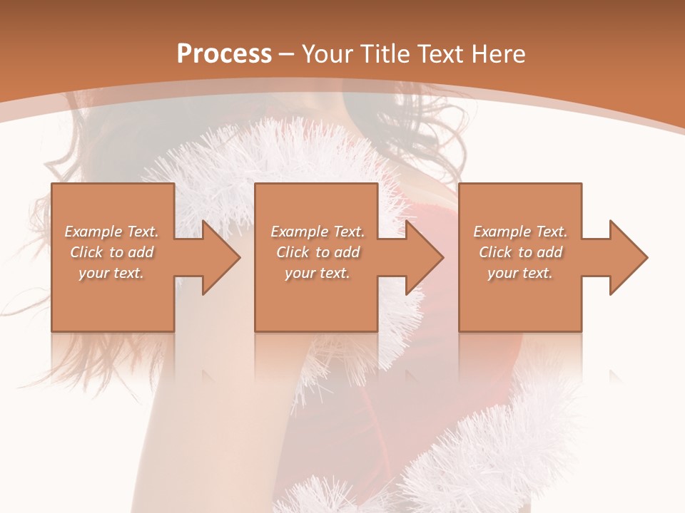 Attractive Woman Christmas PowerPoint Template