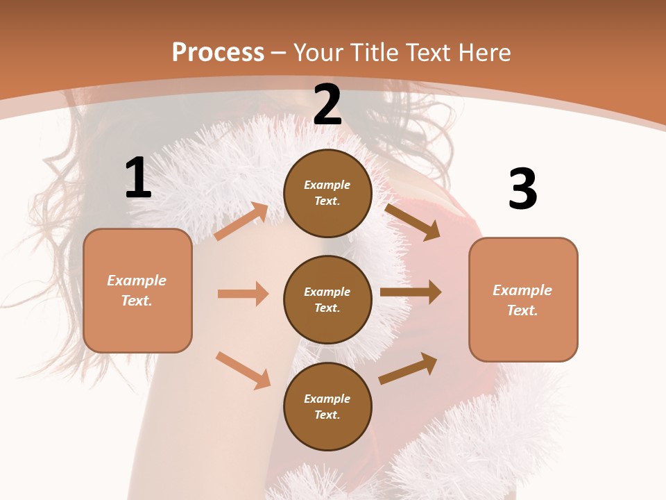 Attractive Woman Christmas PowerPoint Template