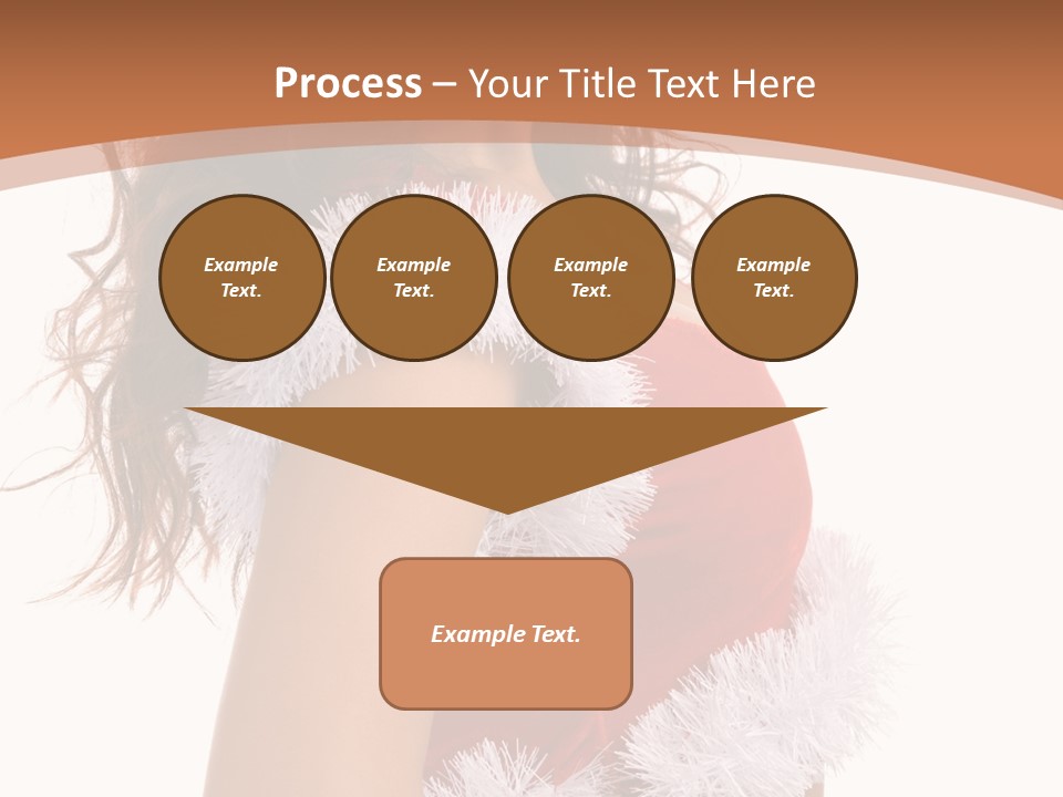 Attractive Woman Christmas PowerPoint Template