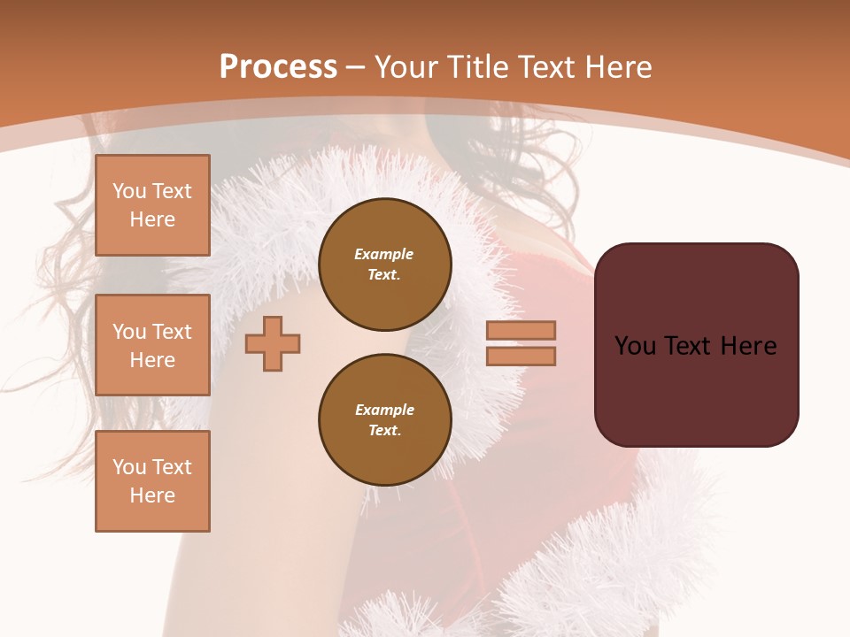 Attractive Woman Christmas PowerPoint Template