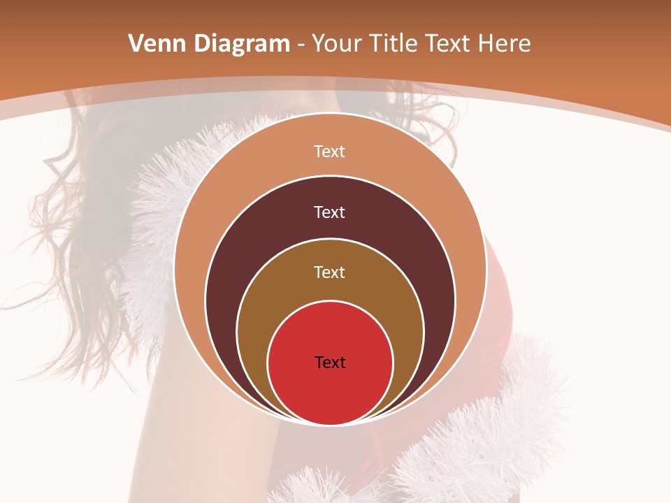 Attractive Woman Christmas PowerPoint Template