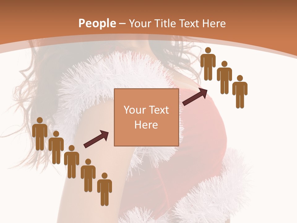 Attractive Woman Christmas PowerPoint Template
