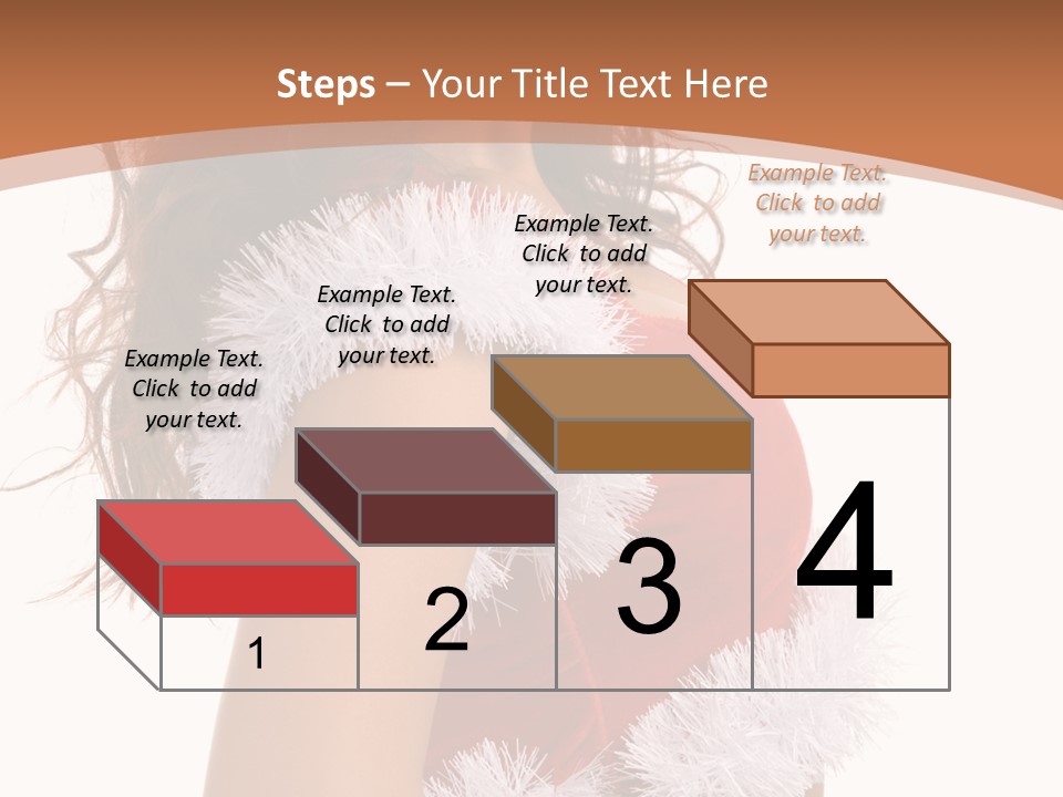 Attractive Woman Christmas PowerPoint Template